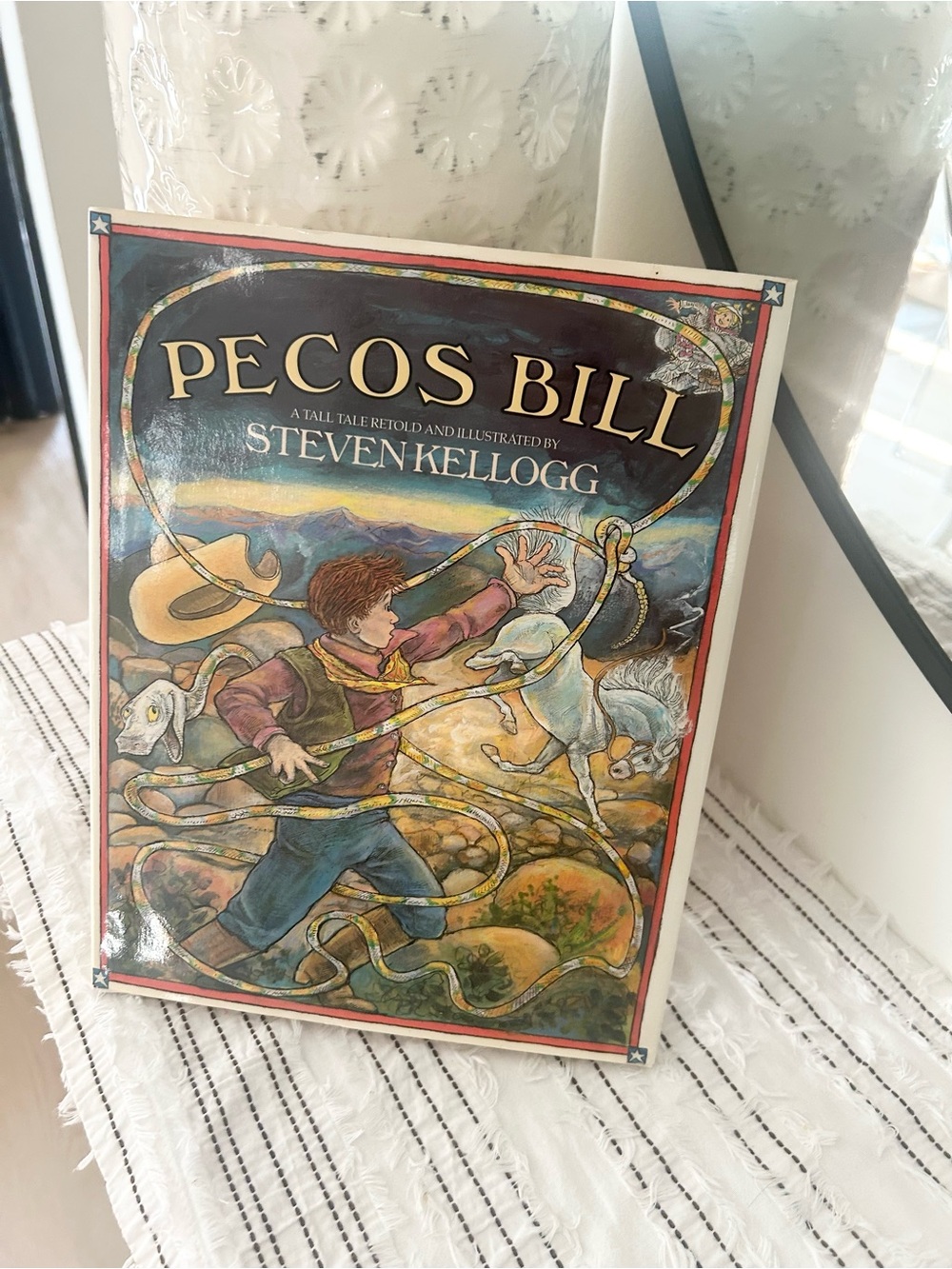 Vintage 1986 Pecos Bill Steven Kellogg Signed Hardcover Book